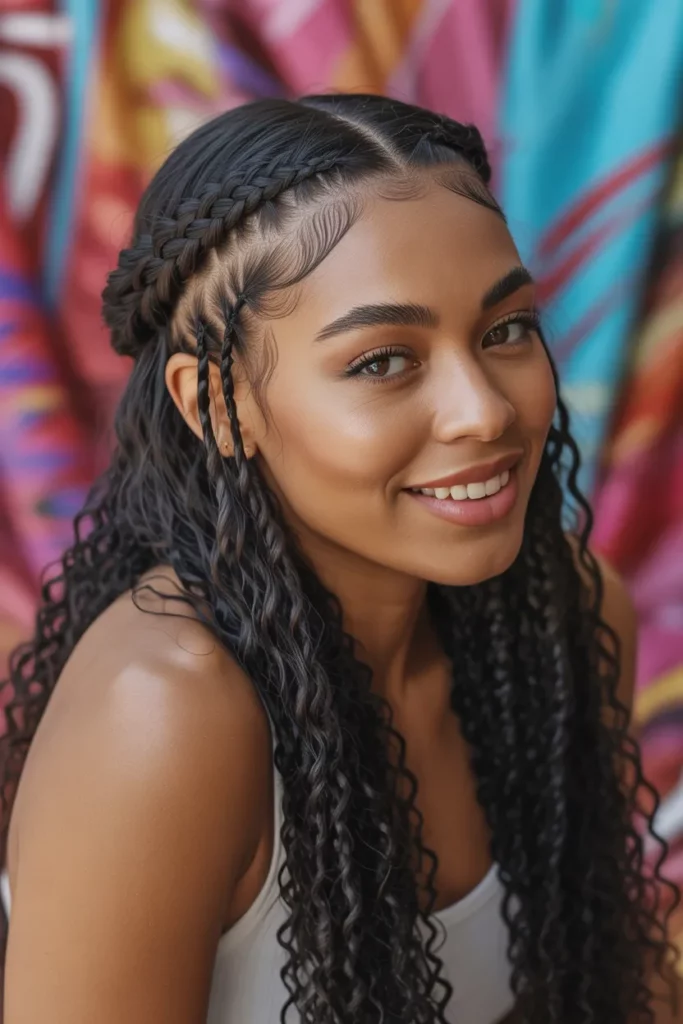 The Half-Up Crown Braid