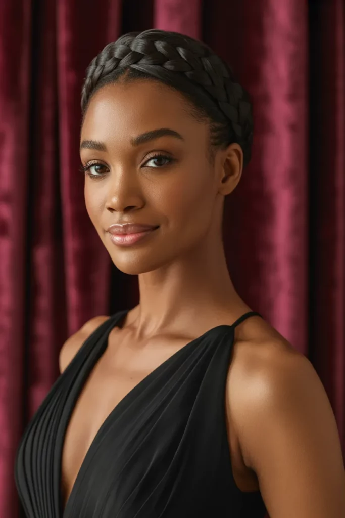 The Half-Up Crown Glory