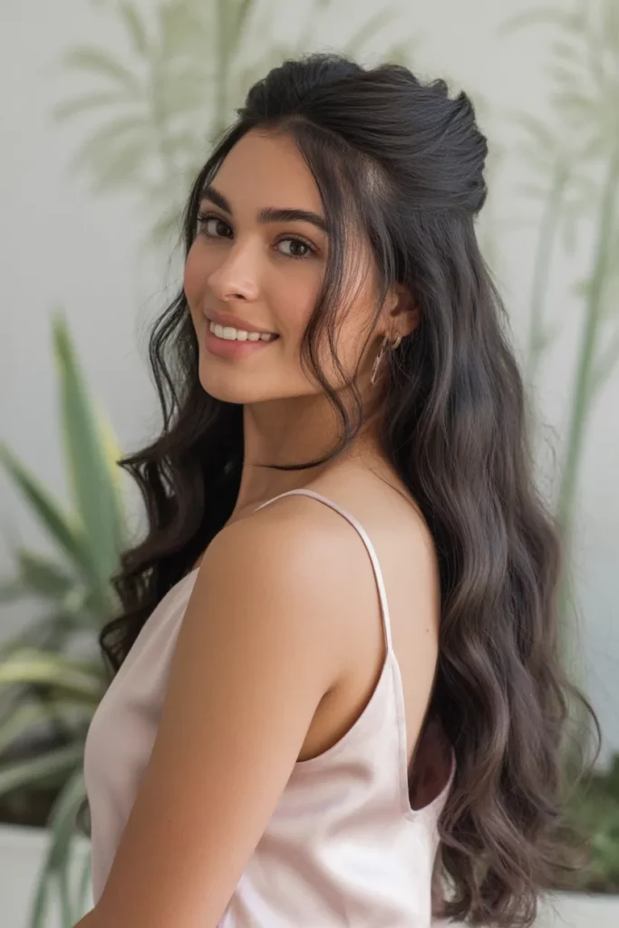 The Half-Up, Half-Down with a Twist