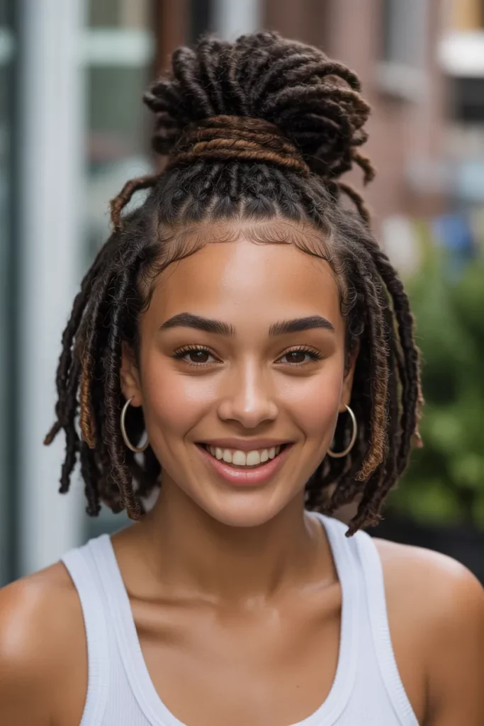 The Half-Up Puff with Twists