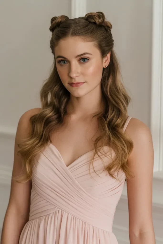 The Half-Up Twisted Style