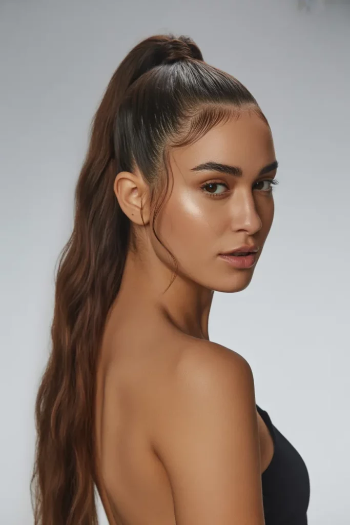 The High, Sleek Ponytail