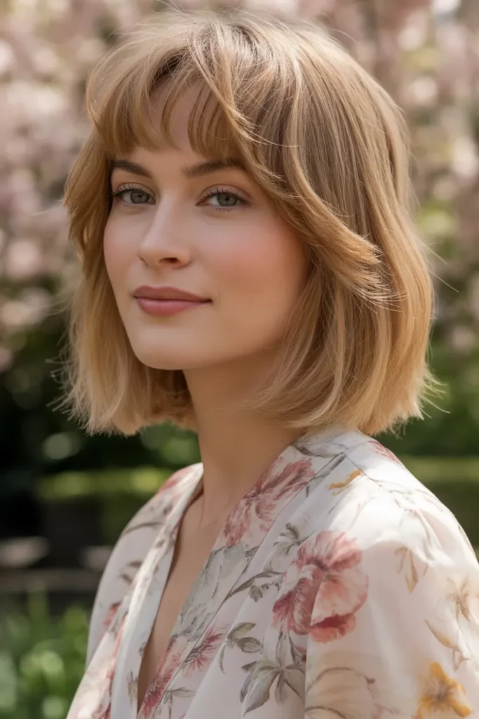 The Layered Lob with Wispy Fringe