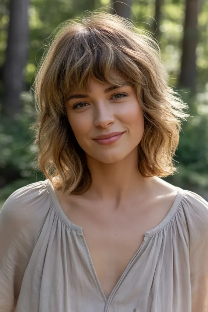  The Layered Shag with Wispy Bangs