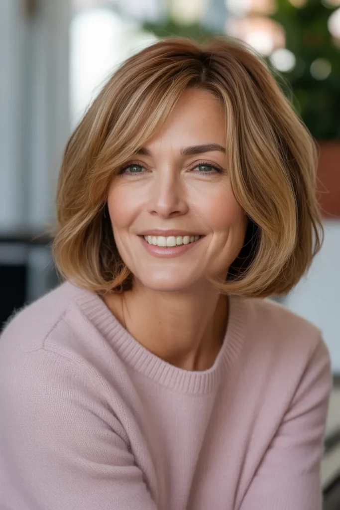 The Long Bob with Face-Framing Highlights