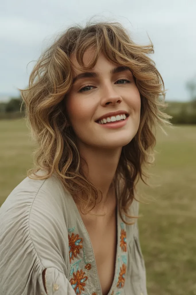 The Long-Layered Curly Shag