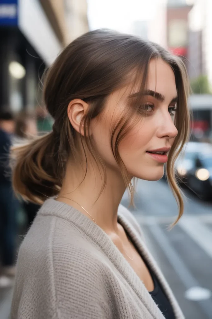 The Low Slouched Ponytail