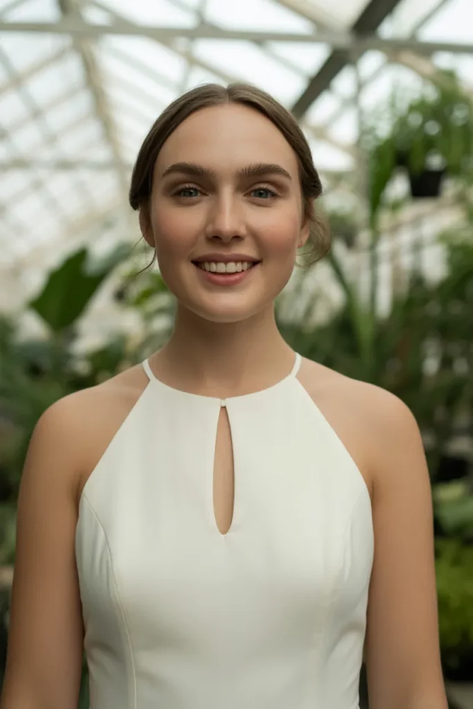 The Messy Updo with Face-Framing Layers