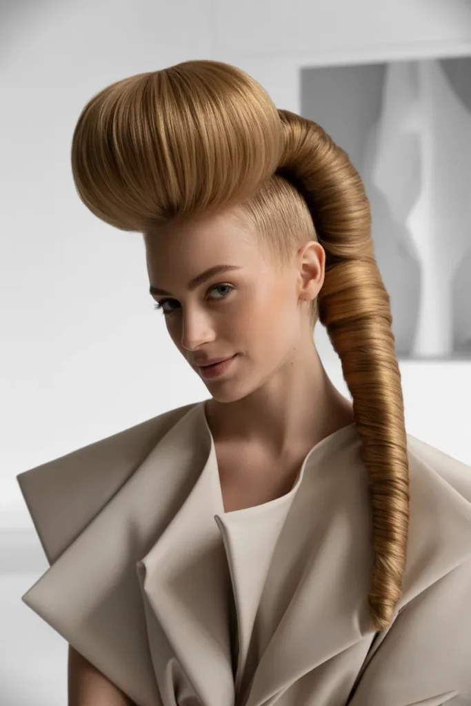 The Modern Mohawk Beehive Bun