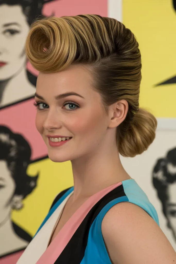 The Mohawk Beehive Updo