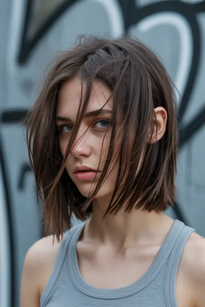 The Piece-y Choppy Bob