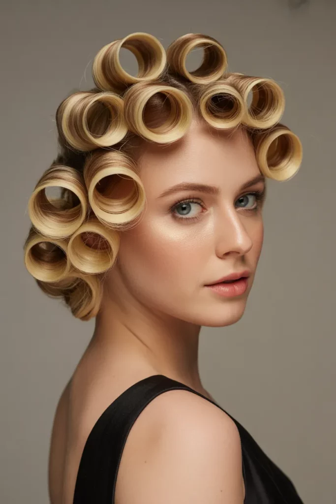The Pin-Curl Updo