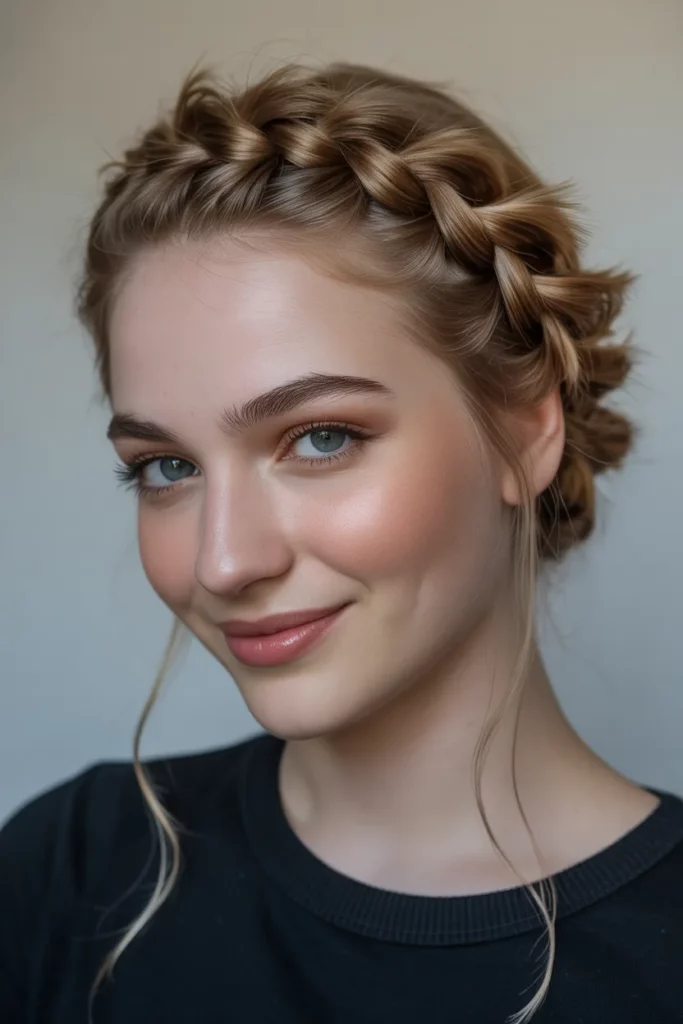 The Pull-Through Crown Braid