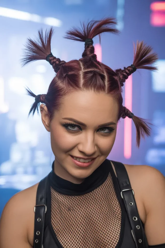 The Punk Rock Mohawk Buns