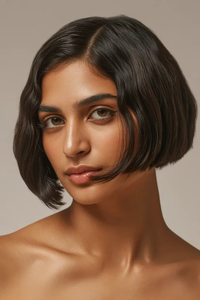 The Side-Parted Blunt Bob