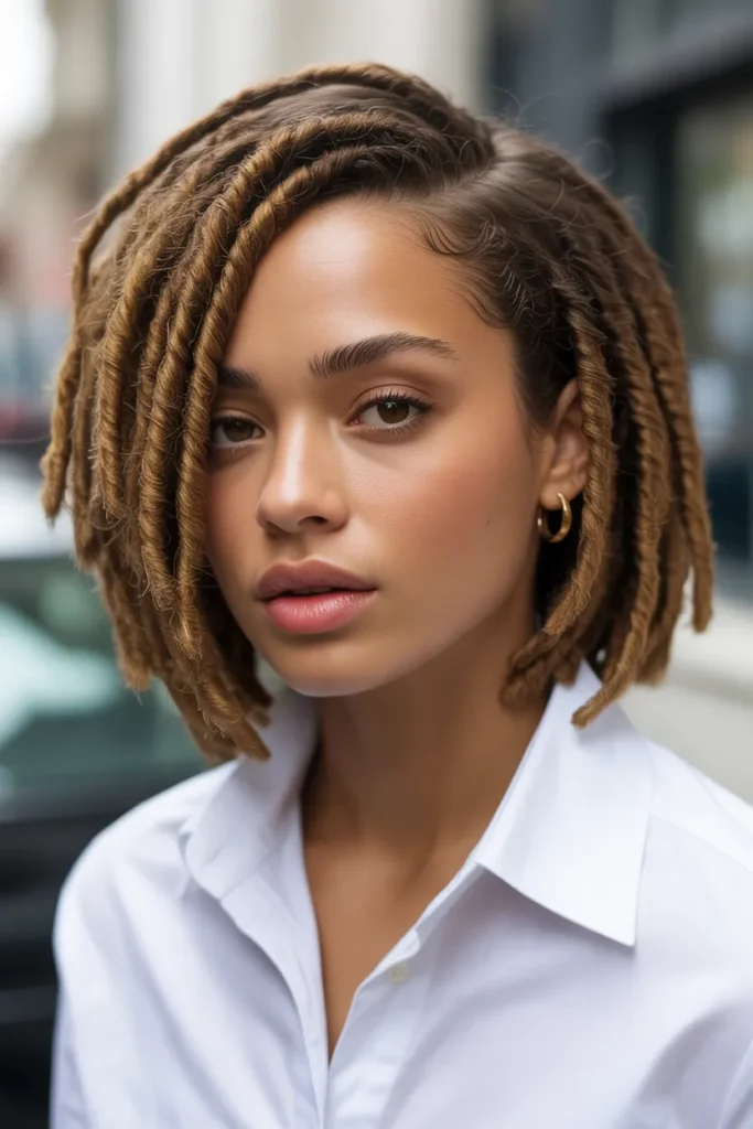 The Side-Swept Loc Bob