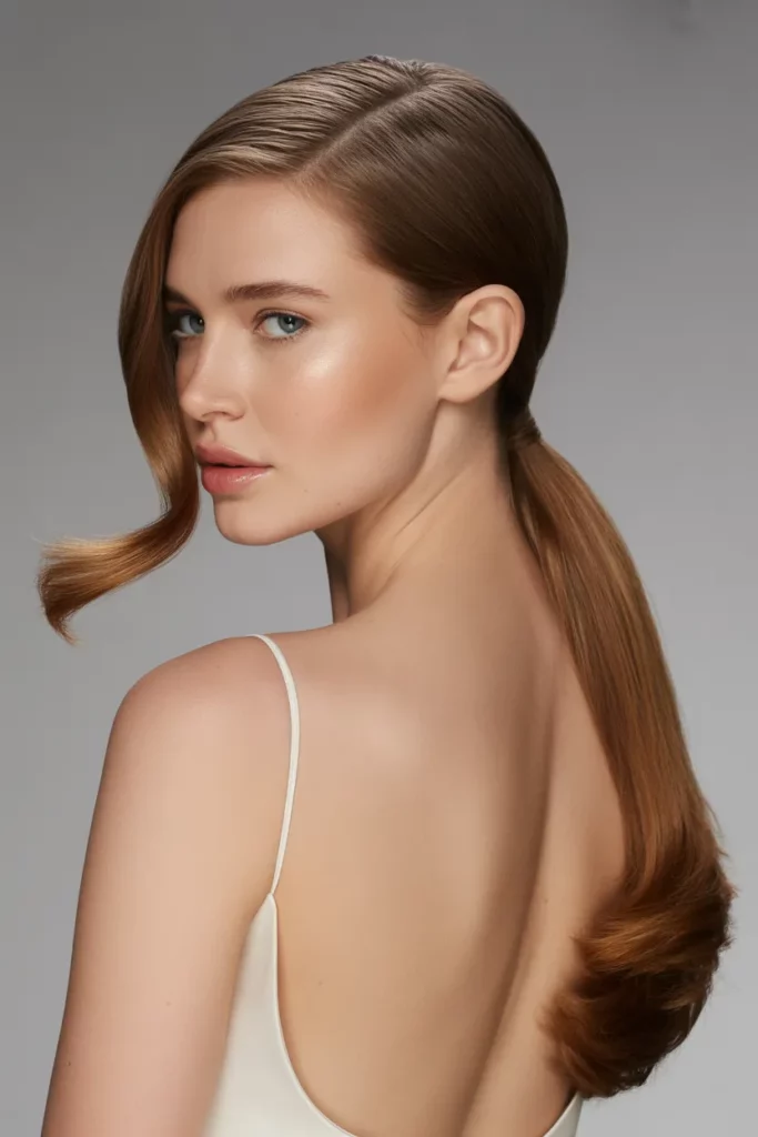 The Side-Swept Ponytail