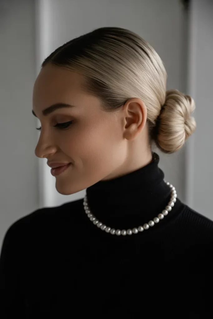 The Sleek Low Mohawk Chignon