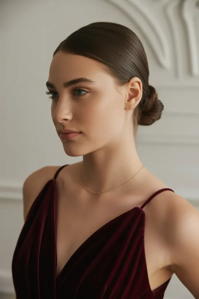The Sleek Low Ponytail Updo