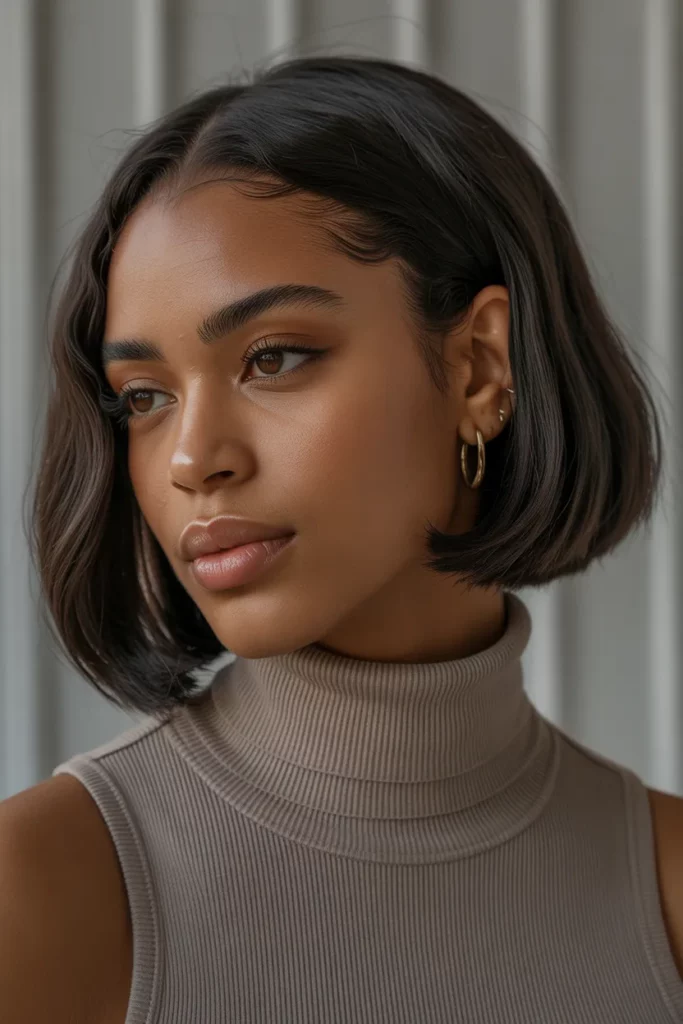 The Sleek Middle-Part Bob