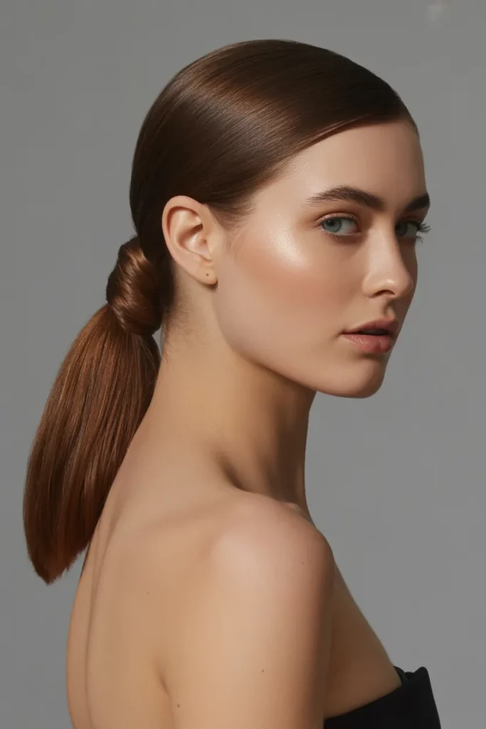 The Sleek Wrapped Ponytail