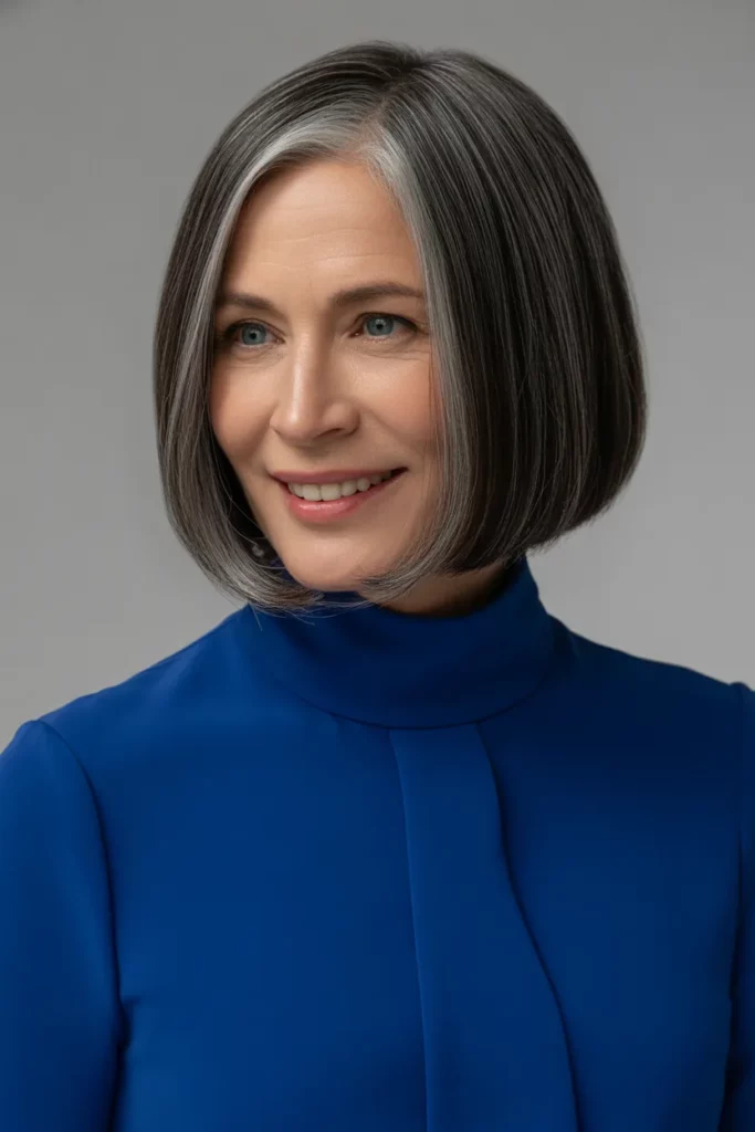 The Sleek and Straight Bob