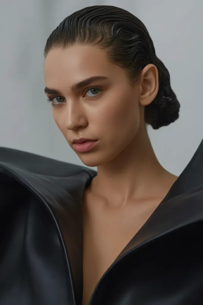 The Slicked-Back Wet Look