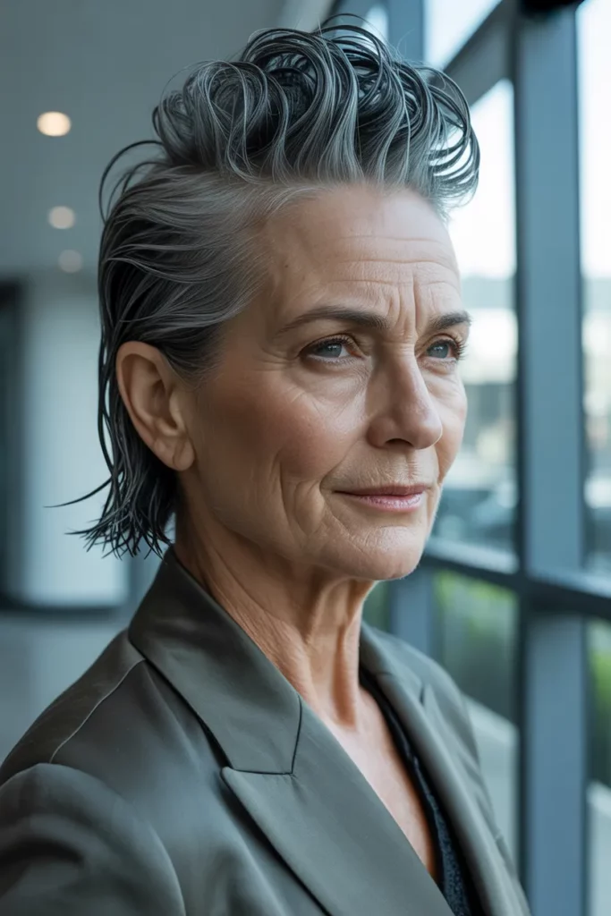 The Slicked-Back Wet Look