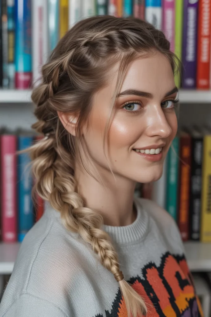 The Slightly Undone Pull-Through Braid
