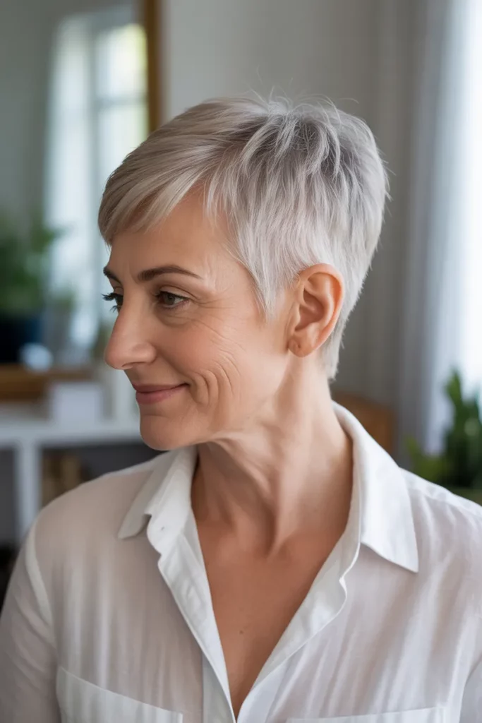 The Softly Faded Pixie Hawk