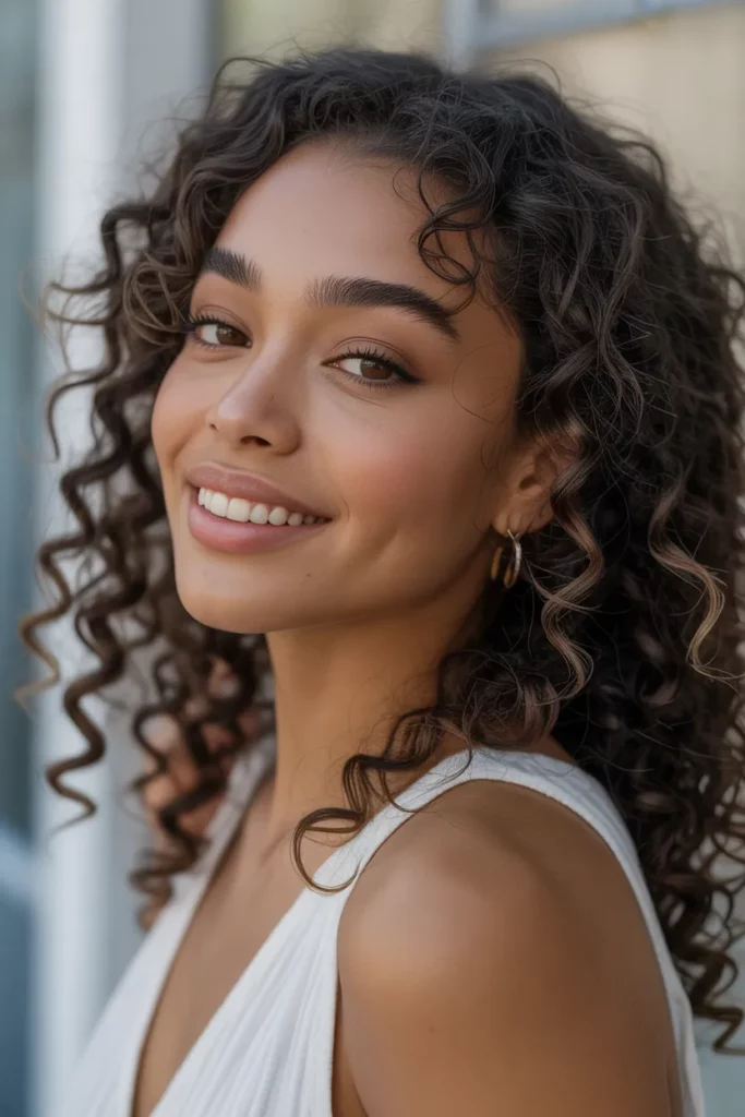 The Softly Pinned Curly Updo