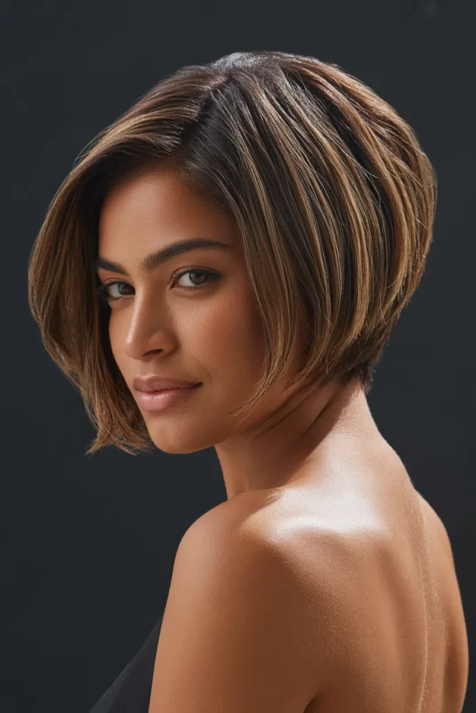 The Stacked A-Line Bob