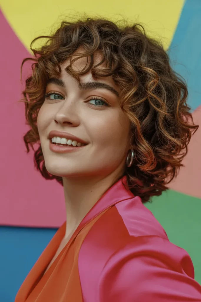 The Stacked Curly Bob