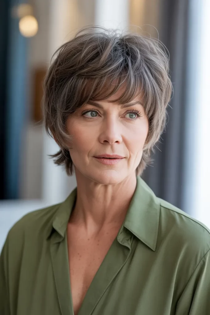 The Textured Crop with Bangs