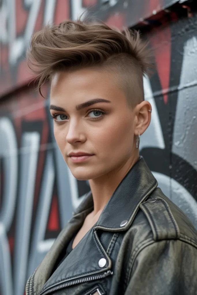 The Textured Mohawk with Tapered Sides