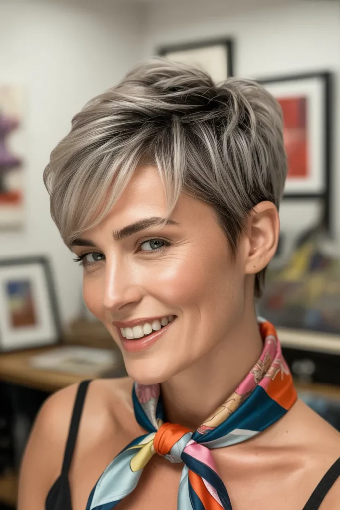 The Textured Pixie Hawk with Layers