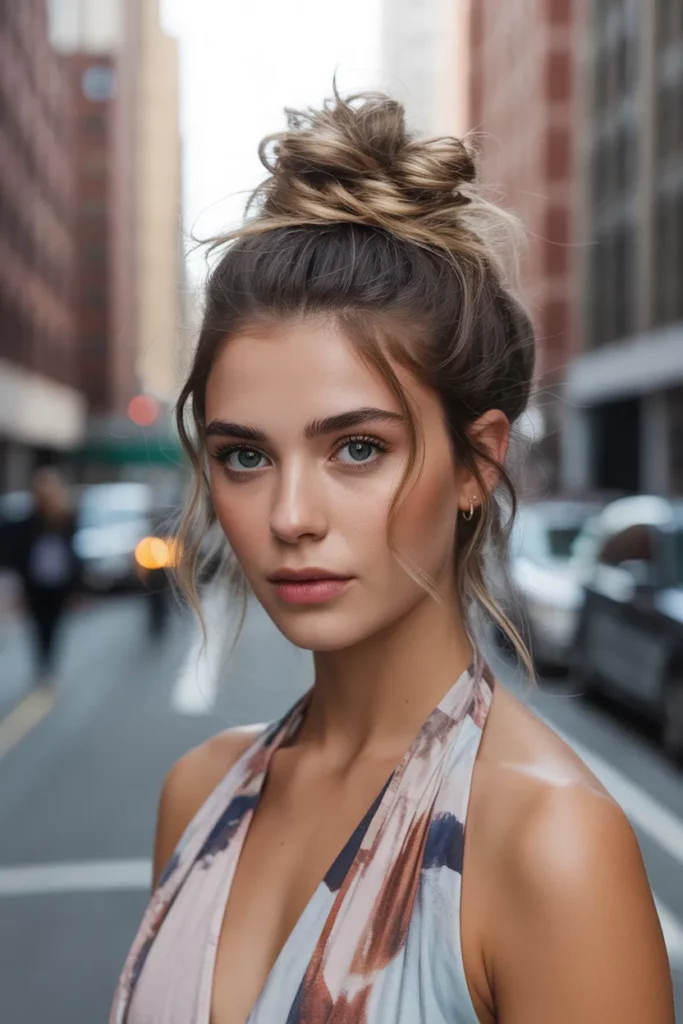 The Tousled Top Knot