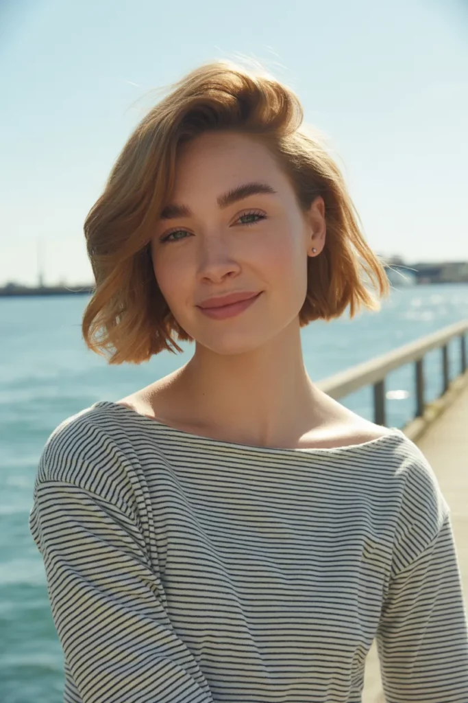  The Tousled Wave Bob with Side Part