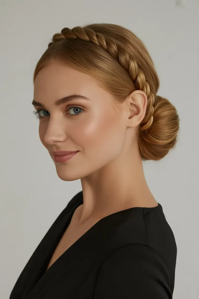 The Twisted Headband Style Updo