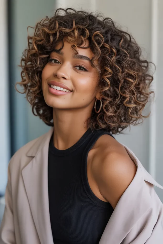 The Voluminous Curly Bob