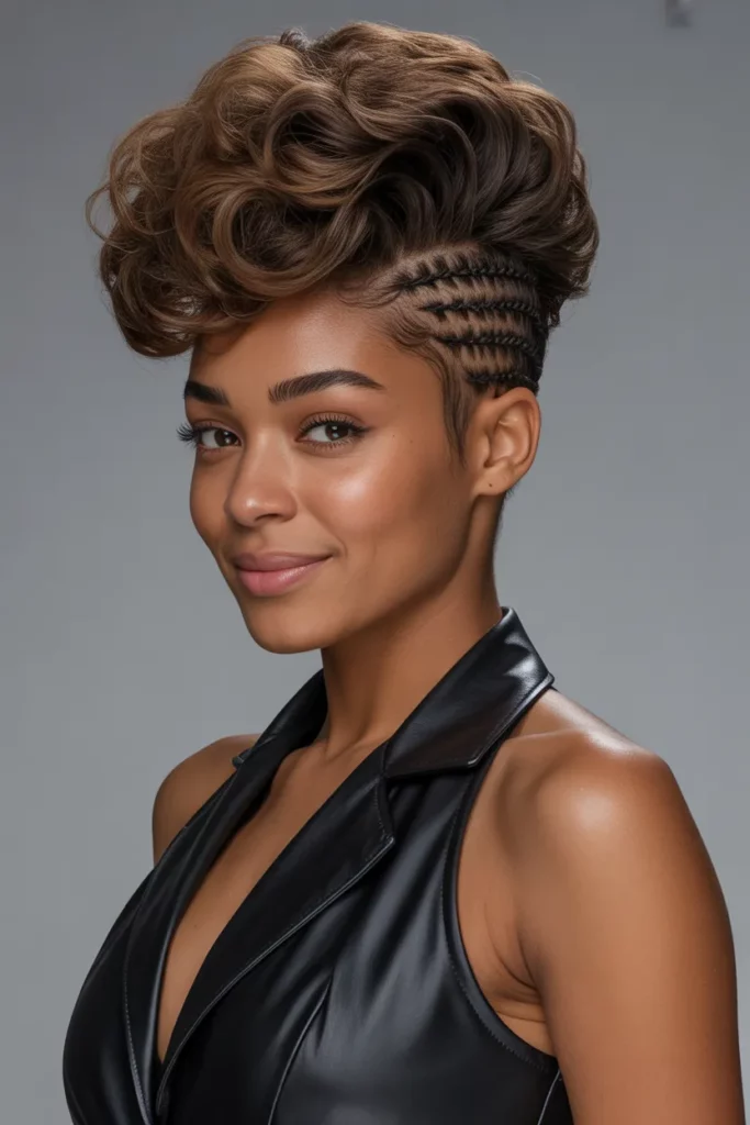 The Voluminous Pompadour Faux Hawk