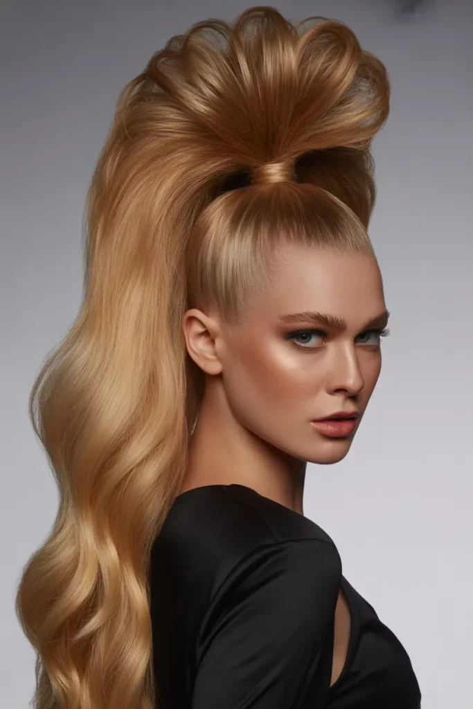 The Voluminous Teased Ponytail