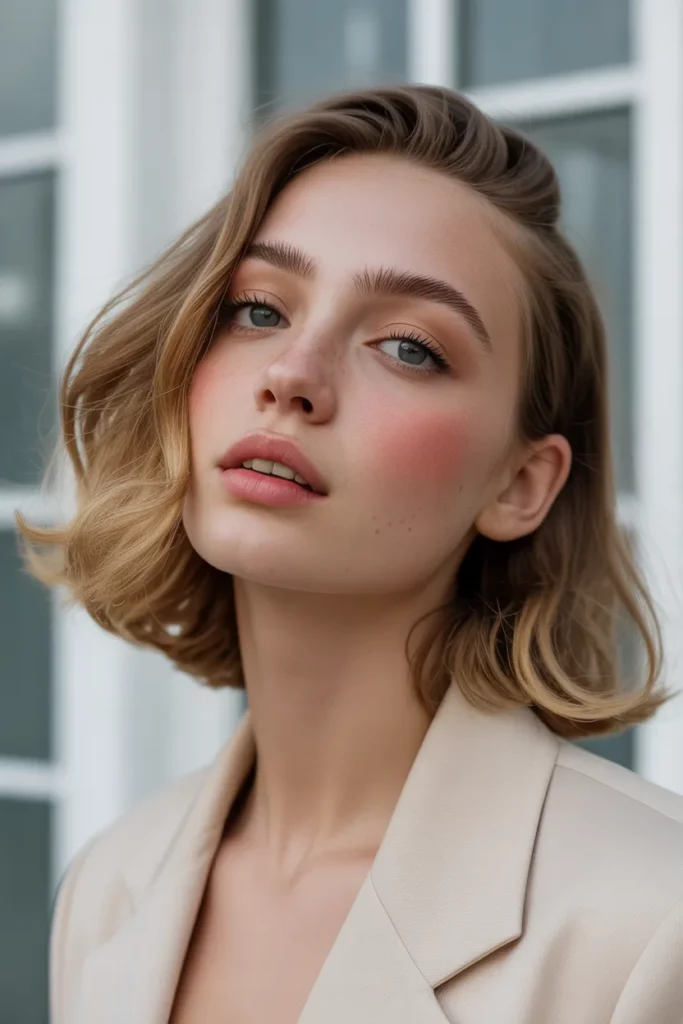 The Wavy Bob with Face-Framing Layers