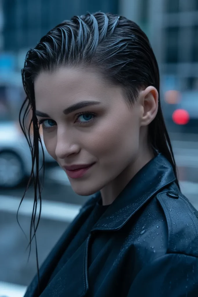 The Wet-Look Slicked Mohawk