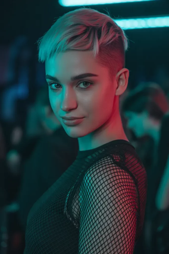 The Wolf Cut with Bleached Tips