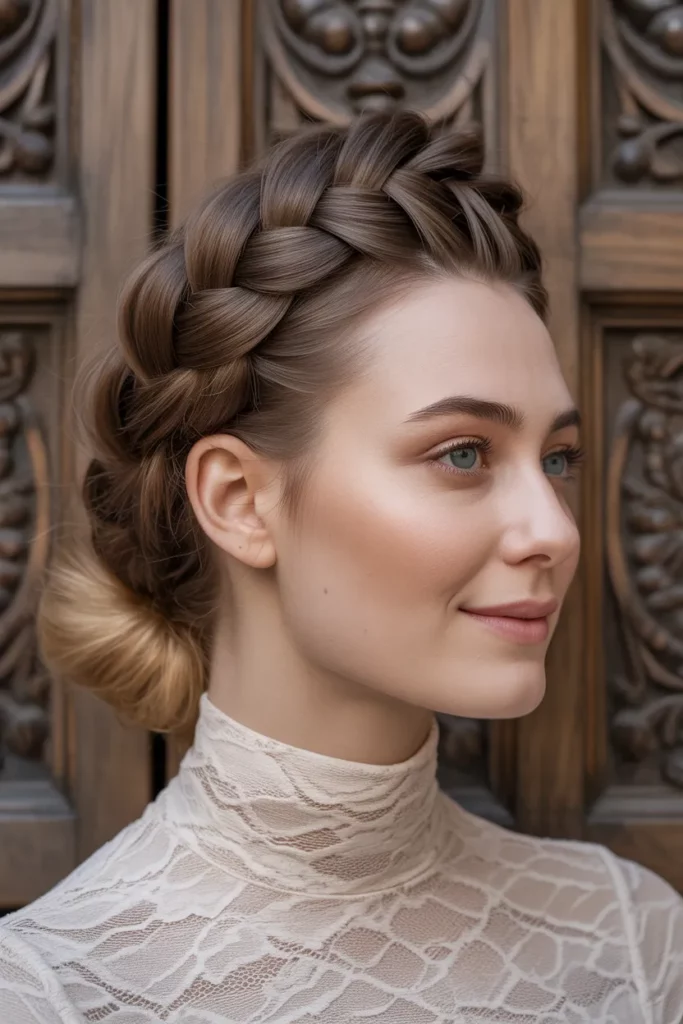 The Woven Mohawk Updo