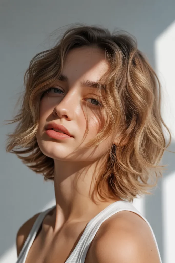 Tousled Layered Shag