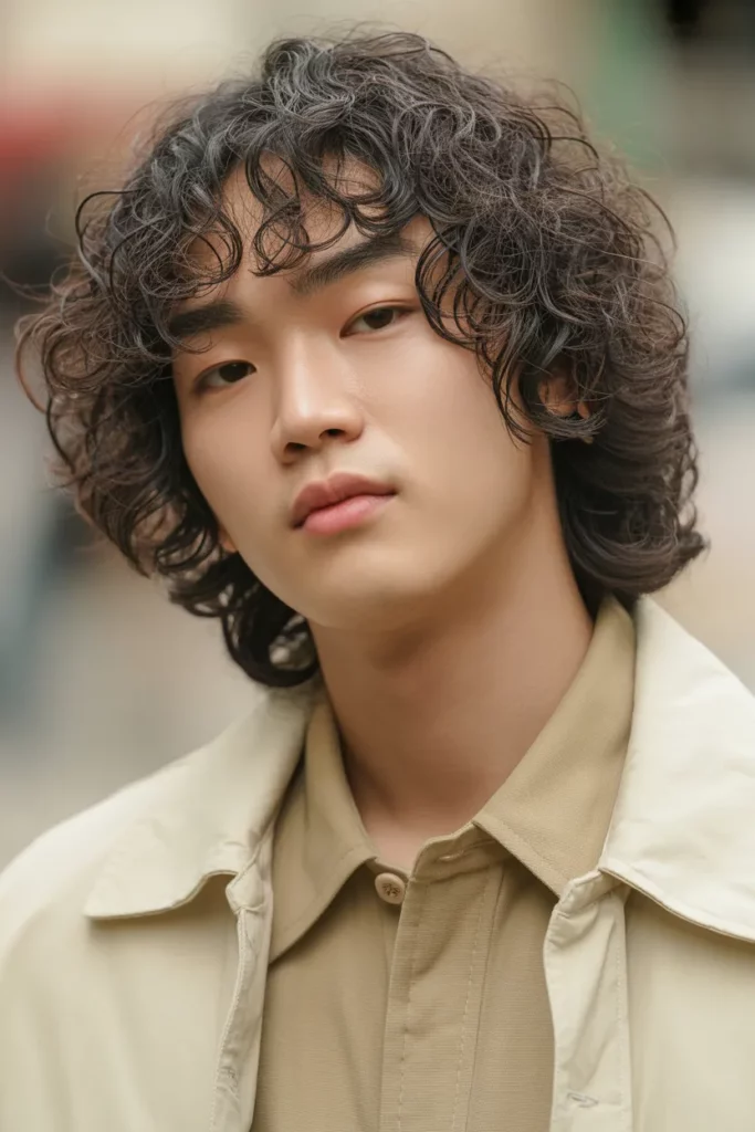 Tousled Long Curls with Center Part