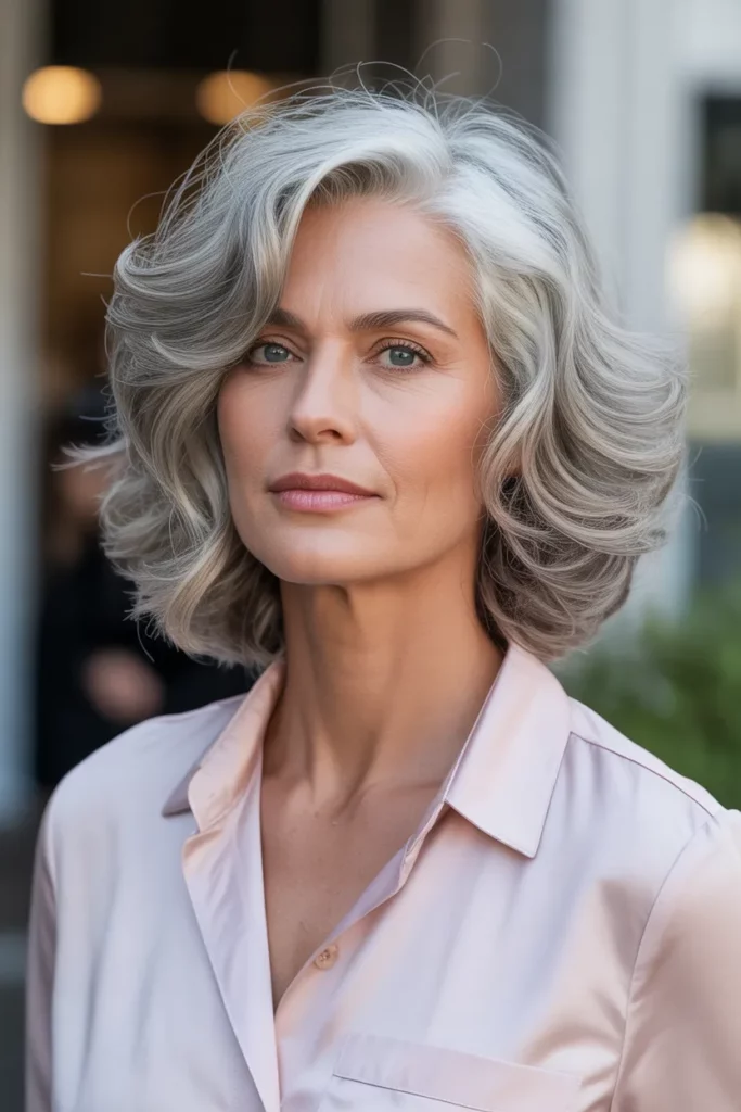 Wavy Shoulder-Length Cut