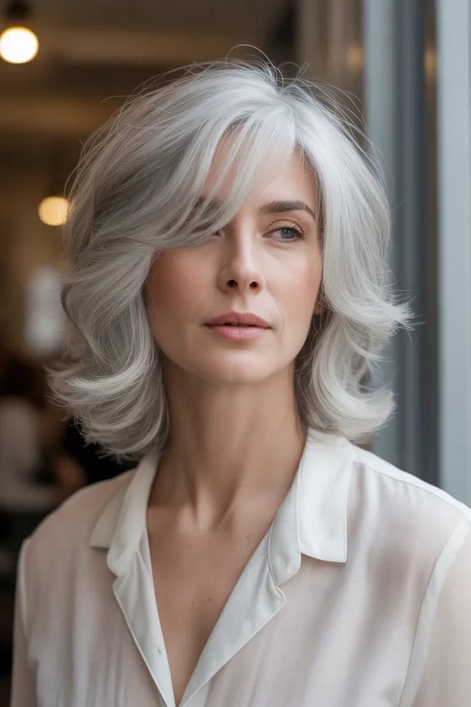 Wispy Layers with Side Part